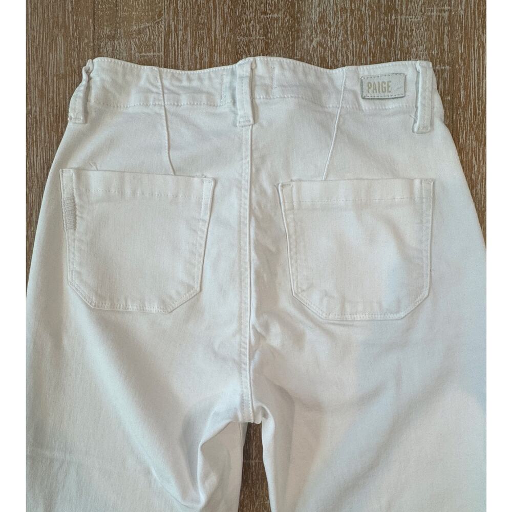 PAIGE High Rise Mayslie Jogger Jeans Crisp White Utility Pants 25 - Picture 5 of 11